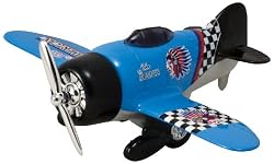 Classic Wing Airplane Pullback - Blue Monoplane