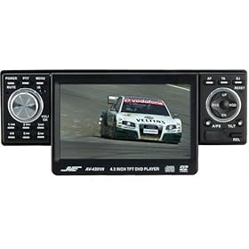 AVE AV-4301N In-Dash GPS Navigation / DVD / MPEG4 / AM/FM / CD / MP3 Receiver with 4.3 inch LCD, Detachable Motorized Front Panel, Touchscreen, Front AUX Input and Remote