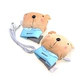 USB Laptop Heating Wool Hands Warm Gloves Heated Warmer Cream-Coloured Bear