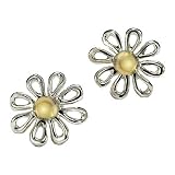 Image of Paloma Picasso Inspired Silver Daisy Earrings