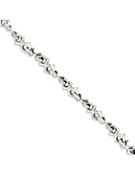 Sterling Silver 8.5 Gothic Bracelet - 8.5 Inch