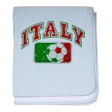 Baby Blanket Sky Blue Italy Italian Soccer Grunge - Italian Flag