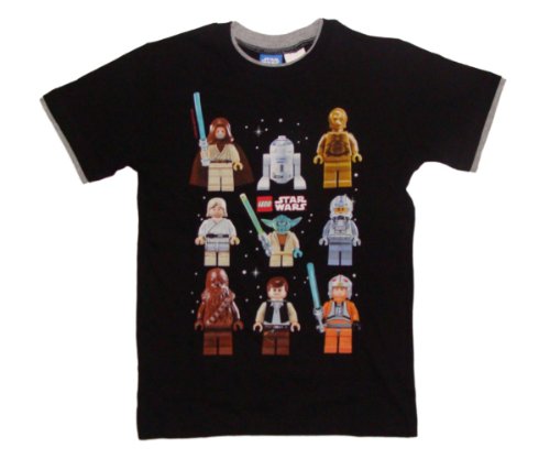  Lego Star Wars Black Character T-shirt