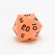 GameScience Opaque Precision d20 Dice, Hot Orange with black