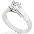 One of a Kind 4/5 carat Certified Asscher Cut Solitaire Diamond Ring (J/VS1) in 14k White Gold