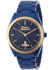 Vivienne Westwood Unisex VV049NVNV "St. James" Navy Blue Stainless Steel Bracelet Watch