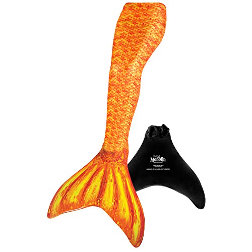 Fin Fun Mermaid Tail, Monofin, Protector Kit, Tropical Sunrise, Size Child 10