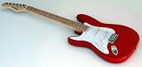 NEW LEFTY RED ELECTRIC GUITAR LEFT HANDED w CASE+EXTRAS