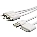 Composite AV Video/USB Cable for Apple iPod, iPhone, iPad (6 feet)