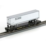 HO RTR 50' Flat w/Trailer, CSX