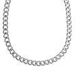 Men's Stainless Steel Curb Chain Necklace, 22''