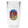 Desert Scene 12 oz Slimline Insulated Beverage Tumbler, Clear