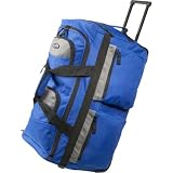 Olympia Eight Pocket 26 Rolling Duffel - Blue