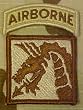 18th Airborne Corps Patch Desert.
