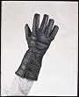 Mens Leather Motorcycle Gauntlet Gloves w/ Double Velcro Strap (XS) GL2068