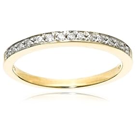 10k White Gold Round Diamond Band Ring (1 6 cttw, J-K Color, I2-I3 Clarity),... by