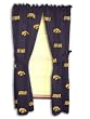 Iowa Printed Curtain Panels - Iowa Hawkeyes