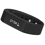 Buyee i5 Plus Oled Smart Bracelet Bluetooth 4.0 Pedometer Tracking Calorie Health Wristband Sleep Monitor, Black