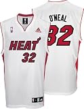 Shaquille O'Neal Miami Heat White Youth Replica Adidas NBA Jersey