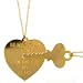 Key To My Heart Necklace Set In Gold