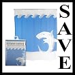 Kikkerland Shower Curtain - Jaws
