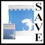 Kikkerland Shower Curtain - Jaws