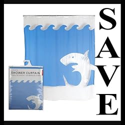 Kikkerland Shower Curtain - Jaws
