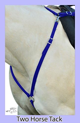 English Breastcollar Made From Beta Biothane - Horse Size, Blue Color