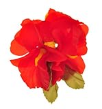 HAWAIIAN - FLOWER HAIR CLIP (Red)
