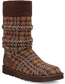 plaid knit uggs