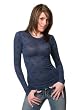 Saint Grace Printed Long Sleeve Crew - Midnight