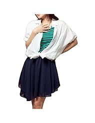 Sleeveless Scoop Neck Chiffon/Cotton/Polyester Elasticized   Waistline Striped Print Mini Dress 