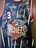 Rockets, Houston (2001-02) Autographed/Hand Signed Champion Authentic Jersey By The 2001-02 Rockets