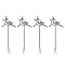 Dellarobbia Reindeer Cocktail Pick Set of 4