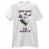 JESUS CHRIST LOVES HEARTS THE GIANTS FOOTBALL... by Gildan