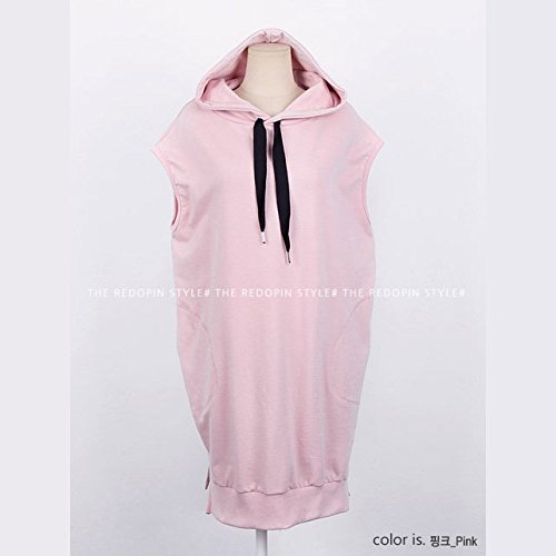 REDOPIN（レッドオピン） ルーズフィットフードワンピース／ピンク