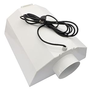 Air Cooled Grow Light Reflector w Glass 6