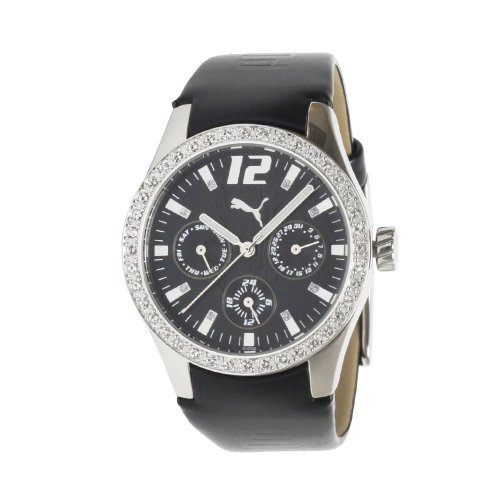 Puma Time Damenuhr TIRE LADIES MULTIFUNCTION SILVER STONES A.PU101972002