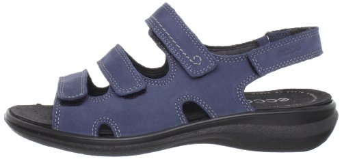 ECCO Shoes Women's Breeze Triple Velcro Marine Wedges 21100302038 8 UK, 42 EU