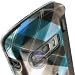 Snap On Hard Phone Cover LG enV Touch VX11000 Verizon Blue Diagonal Plaid Protector Case