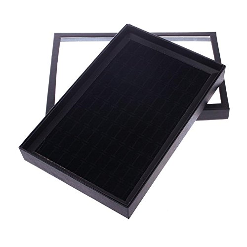 Hot 100 Slot Ear Ring Storage Pin Show Box Organizer Holder Jewelry Display Case