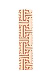 kaarskoker Fretwork 4-Inch-by-7/8-Inch Candle Covers, Set of 2, Red