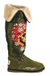 Ed Hardy Nylon Snowblazer Boots - Beautiful Ghost - Green