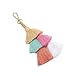 QTMY Pom Pom Tassel Bag Pendant Charm Boho Keyring Keychain for Women Purse Handbag Decor (3)