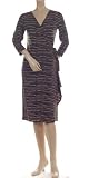 BCBG MAX AZRIA - BCBG OLIVE STRIPES PRINT JERSEY WRAP DRESS NEW L P