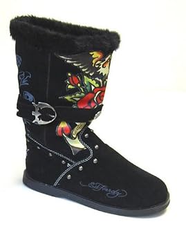 Womens Boot Straps Boot 18FBS101W Ed Hardy Shoes