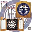 NHL Edmonton Oilers Dart Cabinet includes Darts and Board