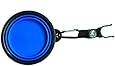 Pet Leso Dog Water Bowl Feeder Cat Bowls Portable Pet Travel Bowl Water With Carabiner Compass -Blue