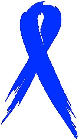 1 Piece BLUE Autism Awareness Ribbon Car Vinyl Decal Sticker 3" x 5" Child Adult