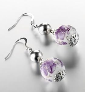 Floral Bead Drop Earrings